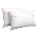 Giselle Memory Foam Pillow Bamboo Twin Pack 2pc