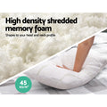 Giselle Memory Foam Pillow Bamboo Twin Pack 2pc