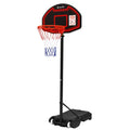 Everfit 2.1M Basketball Hoop Stand Adjustable Portable Kids Black