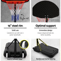 Everfit 2.1M Basketball Hoop Stand Adjustable Portable Kids Black