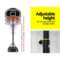 Everfit 2.1M Basketball Hoop Stand Adjustable Portable Kids Black