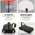 Everfit 2.1M Basketball Hoop Stand Adjustable Portable Kids White