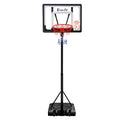 Everfit Basketball Hoop 2.6M Adjustable Portable Stand Kids Clear