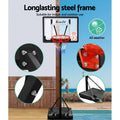 Everfit Basketball Hoop 2.6M Adjustable Portable Stand Kids Clear