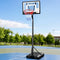 Everfit Basketball Hoop 2.6M Adjustable Portable Stand Kids Clear