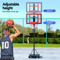 Everfit 2.6M Basketball Hoop Portable Stand System Kids