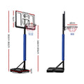 Everfit Basketball Hoop Stand 3.05M Adjustable Height Portable Blue
