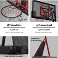 Everfit 3.05M Basketball Hoop Adjustable Portable Stand Red Pro