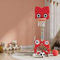 Keezi Basketball Hoop Stand 5-in-1 Sports Center Adjustable Red Kids