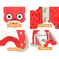 Keezi Basketball Hoop Stand 5-in-1 Sports Center Adjustable Red Kids