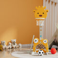 Keezi Kids Basketball Hoop Stand 5-in-1 Adjustable Yellow Toys
