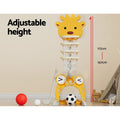 Keezi Kids Basketball Hoop Stand 5-in-1 Adjustable Yellow Toys