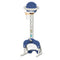 Keezi Kids Basketball Hoop Adjustable 6-in-1 Sports Centre Blue