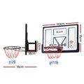 Everfit 43-Inch Wall Mount Kids Basketball Hoop Backboard Outdoor Sports