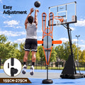 Basketball Defender Dummy 155-275cm Adjustable Shooting Passing Training Mannequin Black Orange