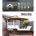 Instahut 50cm Umbrella Base 4 Plate Stand Cantilever Pod