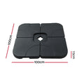 Instahut 50cm Umbrella Base 4 Plates Cantilever Stand