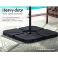 Instahut 50cm Umbrella Base 4 Plates Cantilever Stand