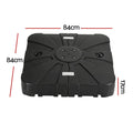Instahut Outdoor Umbrella Base 2 Fillable 60kg Cantilever Umbrella Base with Wheels 84cm