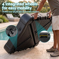 Instahut Outdoor Umbrella Base 2 Fillable 60kg Cantilever Umbrella Base with Wheels 84cm