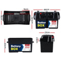 Giantz 12V AGM Battery Box Large Deep Cycle Solar Caravan