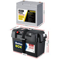 Giantz 12V 75Ah AGM Deep Cycle Battery Portable Solar Caravan