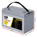 Giantz 12V 100Ah AGM Deep Cycle Battery x2 Solar Caravan