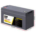 Giantz 12V 170Ah AGM Deep Cycle Battery Solar Caravan Camping