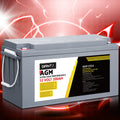 Giantz 12V 200Ah AGM Deep Cycle Battery Box Solar Caravan