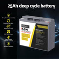 Giantz 12V 25Ah AGM Deep Cycle Battery Box Solar Caravan