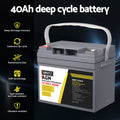 Giantz 12V 40Ah AGM Deep Cycle Battery Solar Caravan Camping