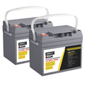 Giantz 12V 50Ah AGM Deep Cycle Battery x2 Solar Caravan