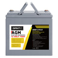 Giantz 12V 75Ah AGM Deep Cycle Battery Portable Solar Caravan