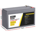 Giantz 12V 9Ah AGM Deep Cycle Battery Portable Solar Caravan