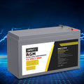 Giantz 12V 9Ah AGM Deep Cycle Battery Portable Solar Caravan