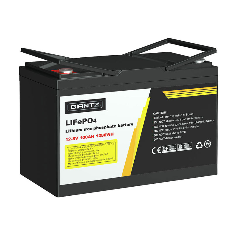 Giantz 12V 100Ah LiFePO4 Lithium Battery Deep Cycle Solar