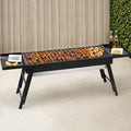 Grillz Charcoal BBQ Grill Smoker Portable Foldable Camping Outdoor