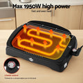 Grillz 1950W Electric BBQ Grill Non-stick Indoor Outdoor