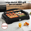 Grillz 1950W Electric BBQ Grill Non-stick Indoor Outdoor