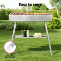 Grillz Charcoal BBQ Smoker Portable Barbecue Grill