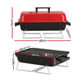 Grillz Portable Charcoal BBQ Grill Smoker Camping Outdoor Cooking