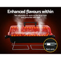 Grillz Portable Charcoal BBQ Grill Smoker Camping Outdoor Cooking