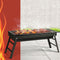 Grillz Charcoal BBQ Smoker Grill Foldable Portable