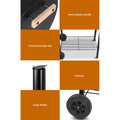 Grillz 2-In-1 Offset Charcoal Smoker BBQ Grill
