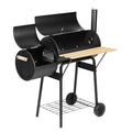Grillz 2-In-1 Offset Charcoal Smoker BBQ Grill