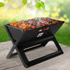 Grillz BBQ Grill Charcoal Smoker Outdoor Portable Camping Folding Steel Barbecue