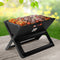 Grillz Charcoal BBQ Smoker Grill Foldable Portable