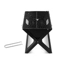 Grillz Charcoal BBQ Smoker Grill Foldable Portable