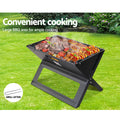 Grillz Charcoal BBQ Smoker Grill Foldable Portable