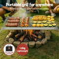 Grillz Portable Charcoal BBQ Grill Smoker Foldable Camping
